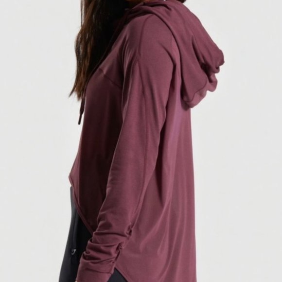 Gymshark Burgundy Hoodie - Picture 3 of 8